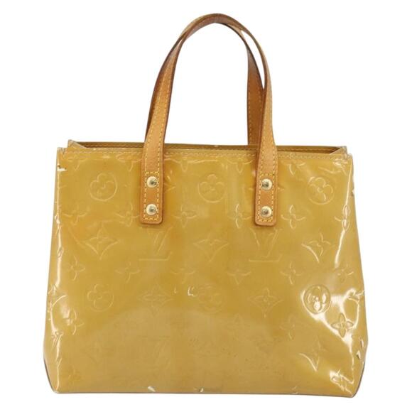 LOUIS VUITTON Monogram Vernis Reade PM Hand Bag Beige M91334 - Picture 2 of 12